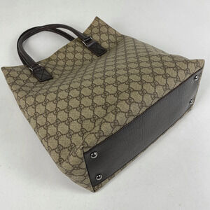 Gucci handbag canvas tote brown GG bag